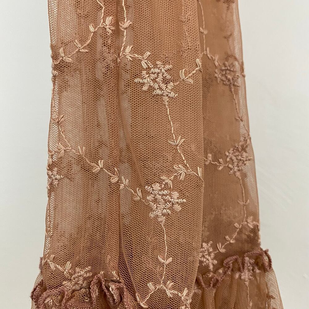 Free People Intimately Lace Connections Skirt - Copper - Size Small - Picture 9 of 10